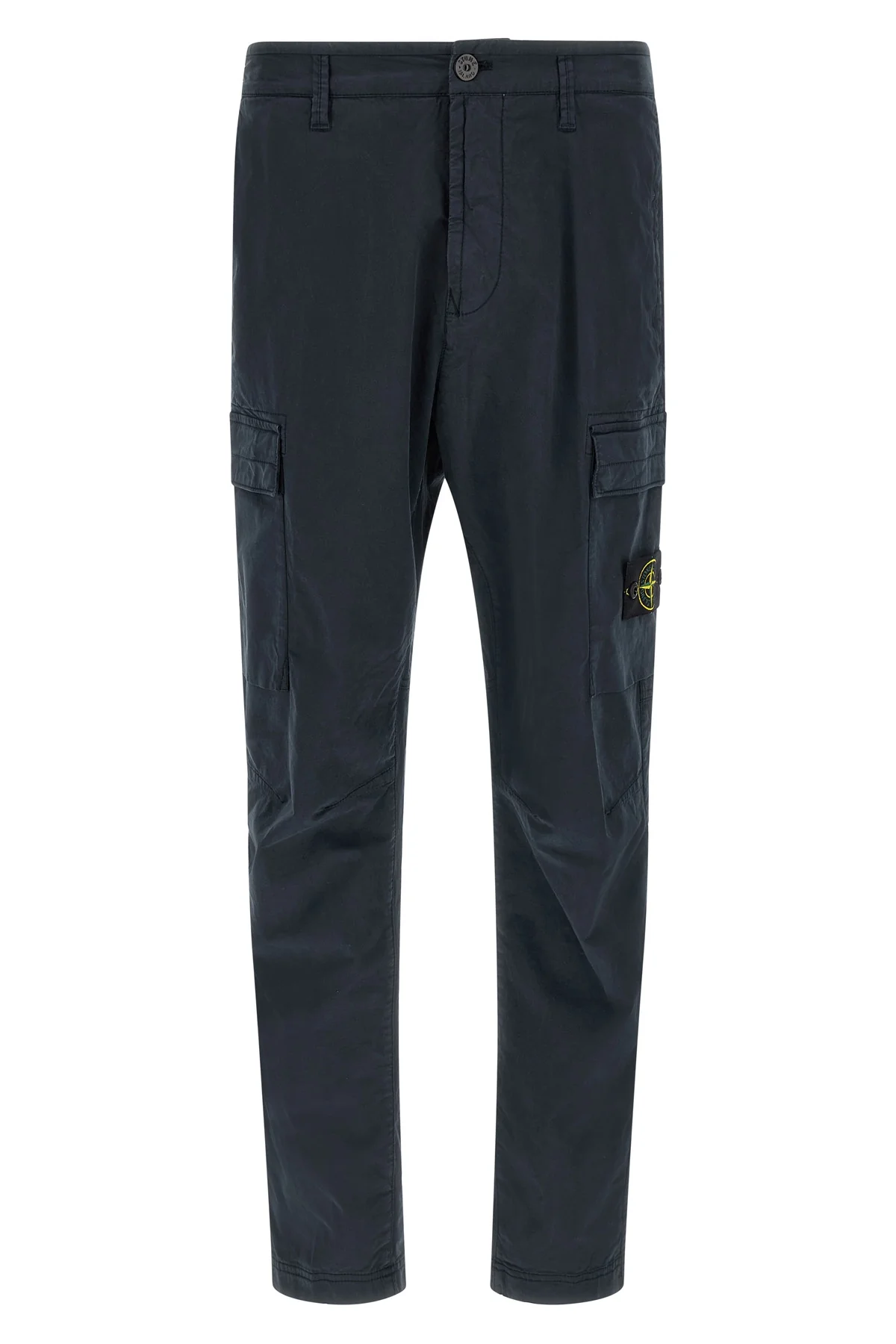 3100032 trousers in garment-dyed stretch cotton twill