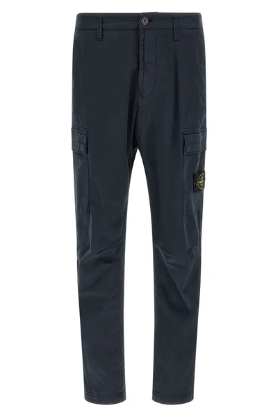 3100032 trousers in garment-dyed stretch cotton twill