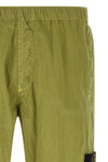3100035 joggers in stone island nylon metal fabric subjected to a double wrink