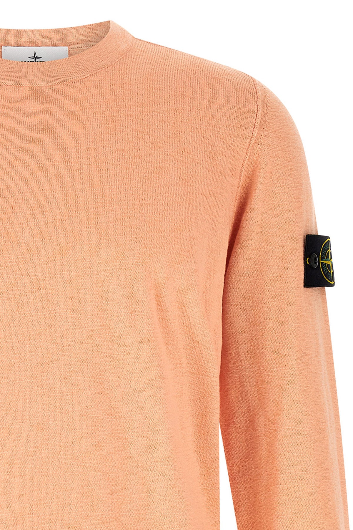 5100052 knit sweater in 14 fineness shaved cotton and nylon blend knit