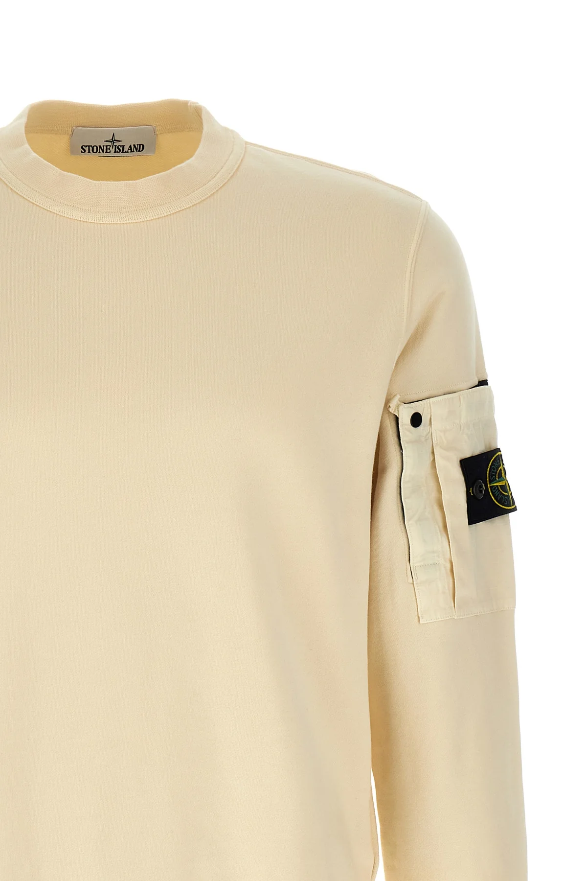 6100019 cotton sweatshirt of intermediate heaviness dyed in garment