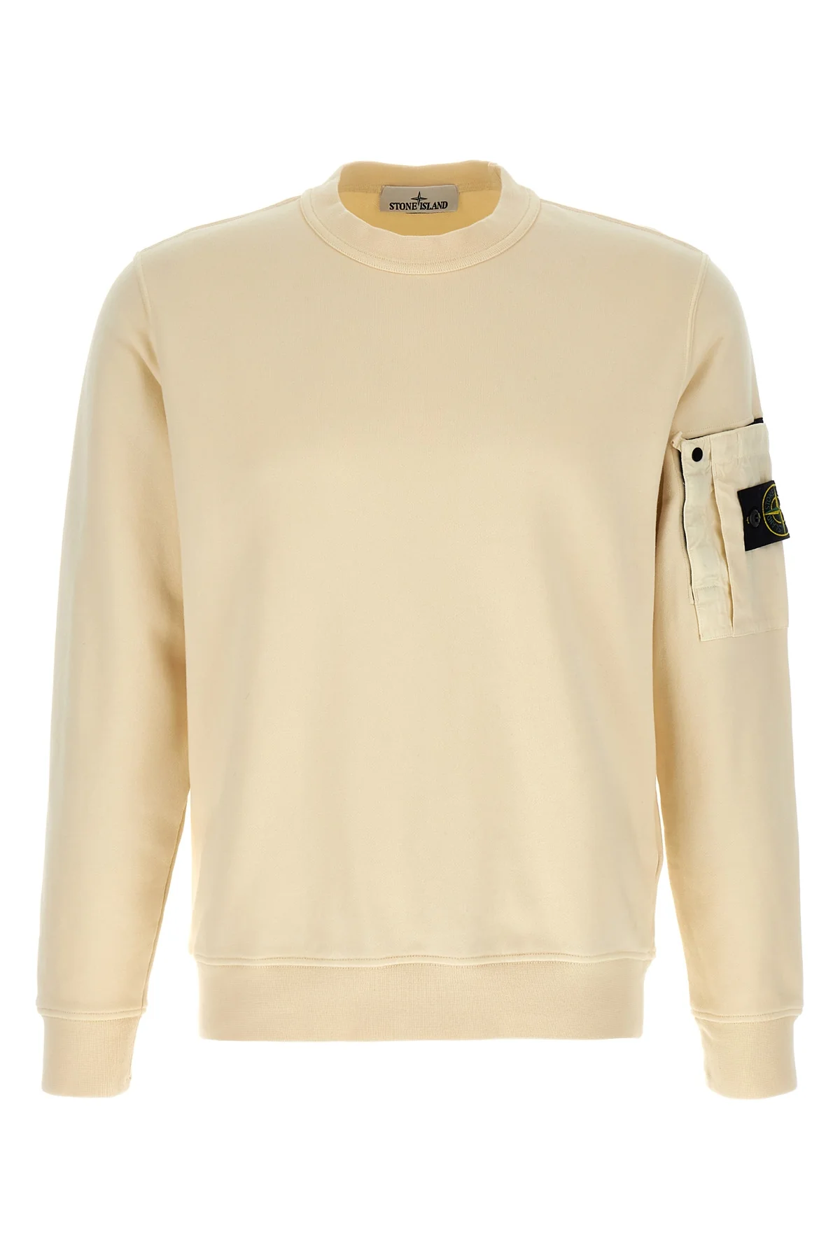 STONE ISLAND L 6100019 cotton sweatshirt of intermediate heaviness dyed in garment
