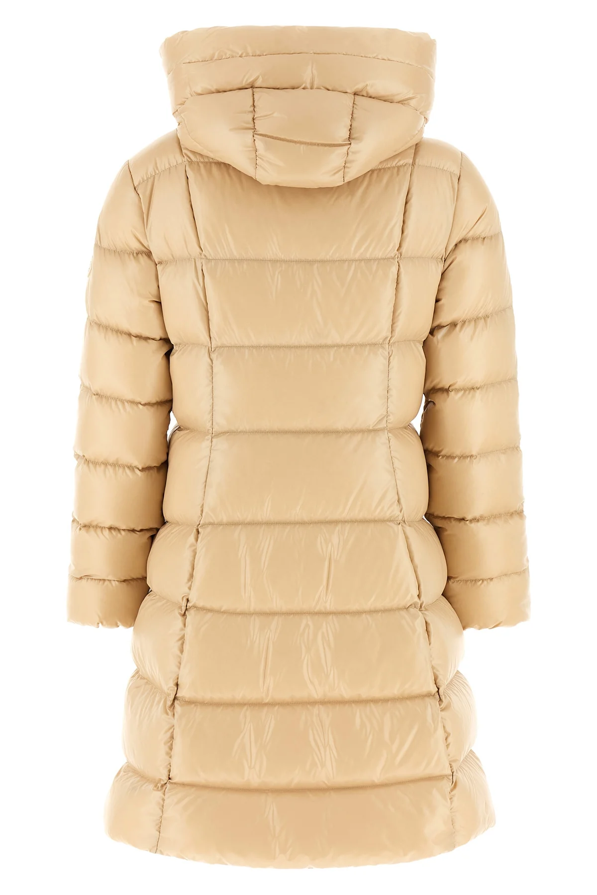 the moncler marusse down jacket redefines the volumes of outerwear through a rig