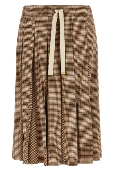 the moncler midi skirt defines a new everyday elegance through a softly pleated