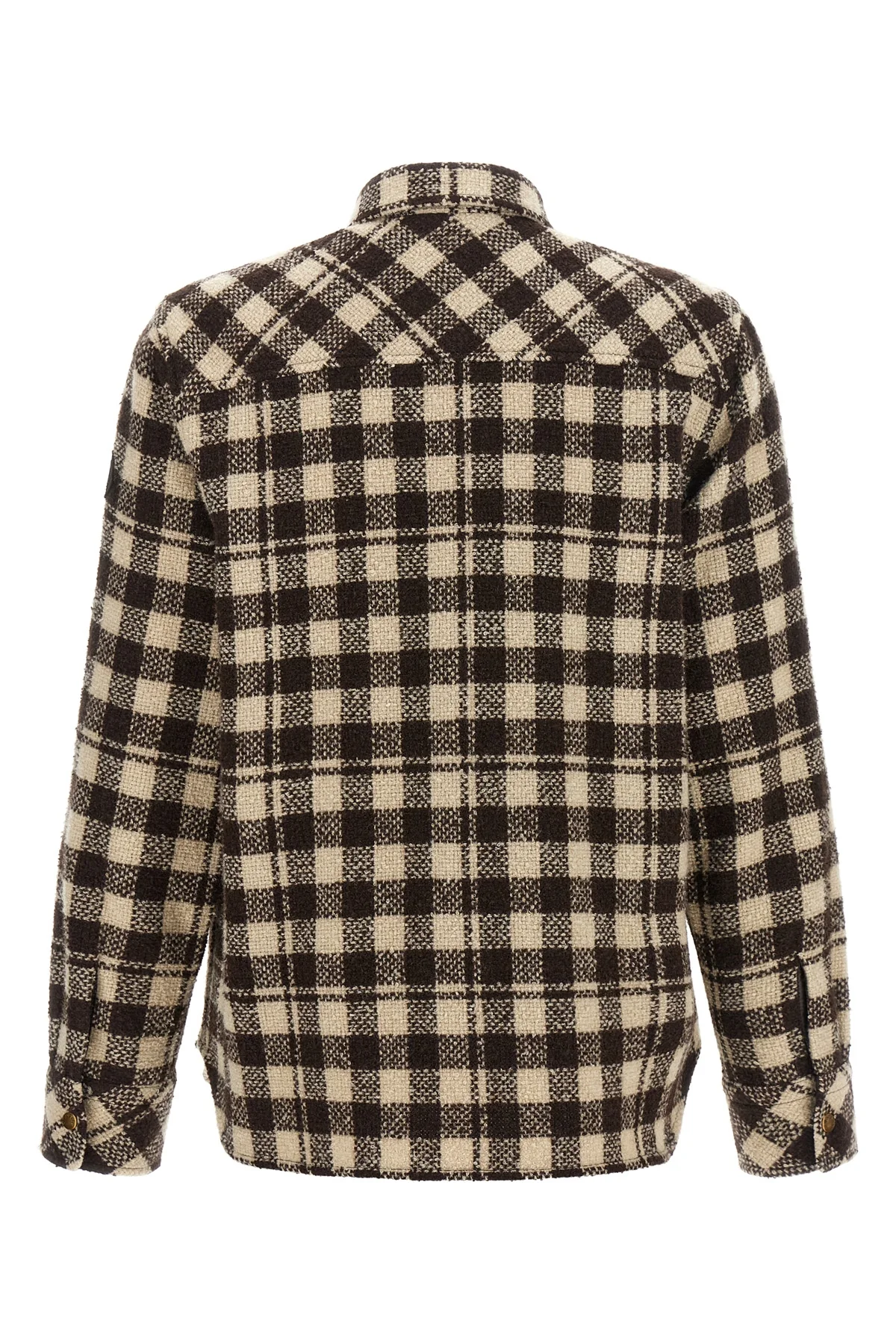 MONCLER 38 the moncler shirt reinterprets the alpine aesthetic through a rigorous sartorial