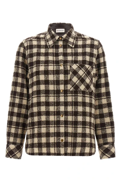 the moncler shirt reinterprets the alpine aesthetic through a rigorous sartorial