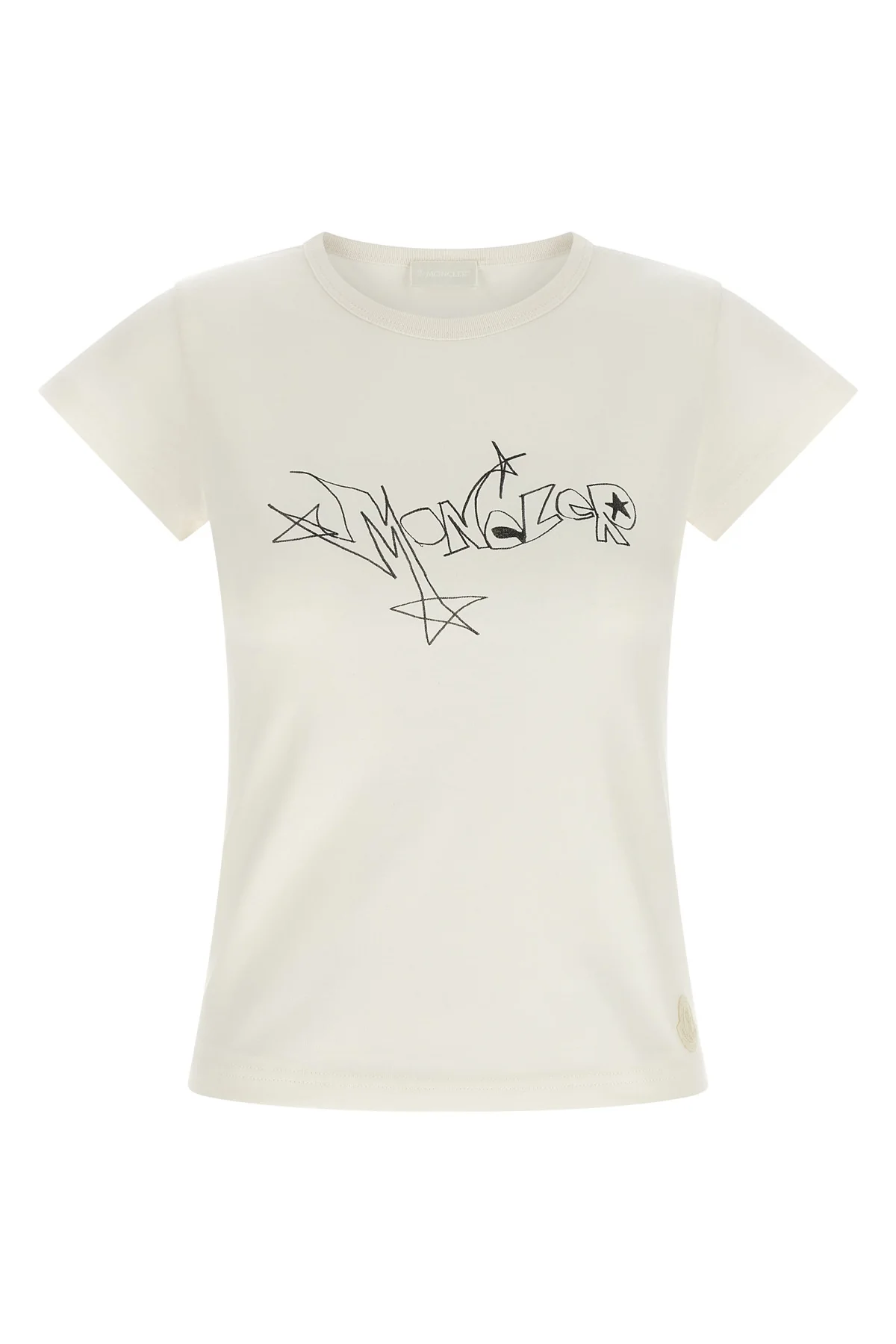the moncler short-sleeved t-shirt redefines casual luxury through a precise sart