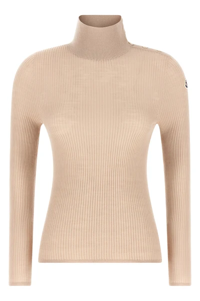 the moncler turtleneck defines a new standard of knitwear through an essential s