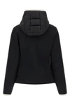 the moncler grenoble con cappuccio e zip cardigan stands out for its hybrid co