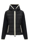 the moncler grenoble con cappuccio e zip cardigan stands out for its hybrid co