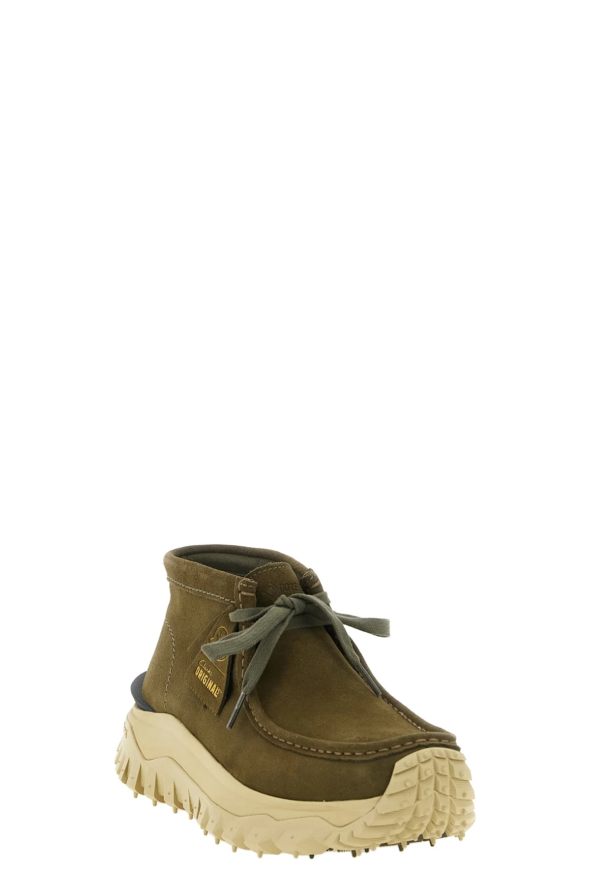 MONCLER 40 the moncler trailgrip wallabee gtx ankle boots blend the iconic moccasin silho