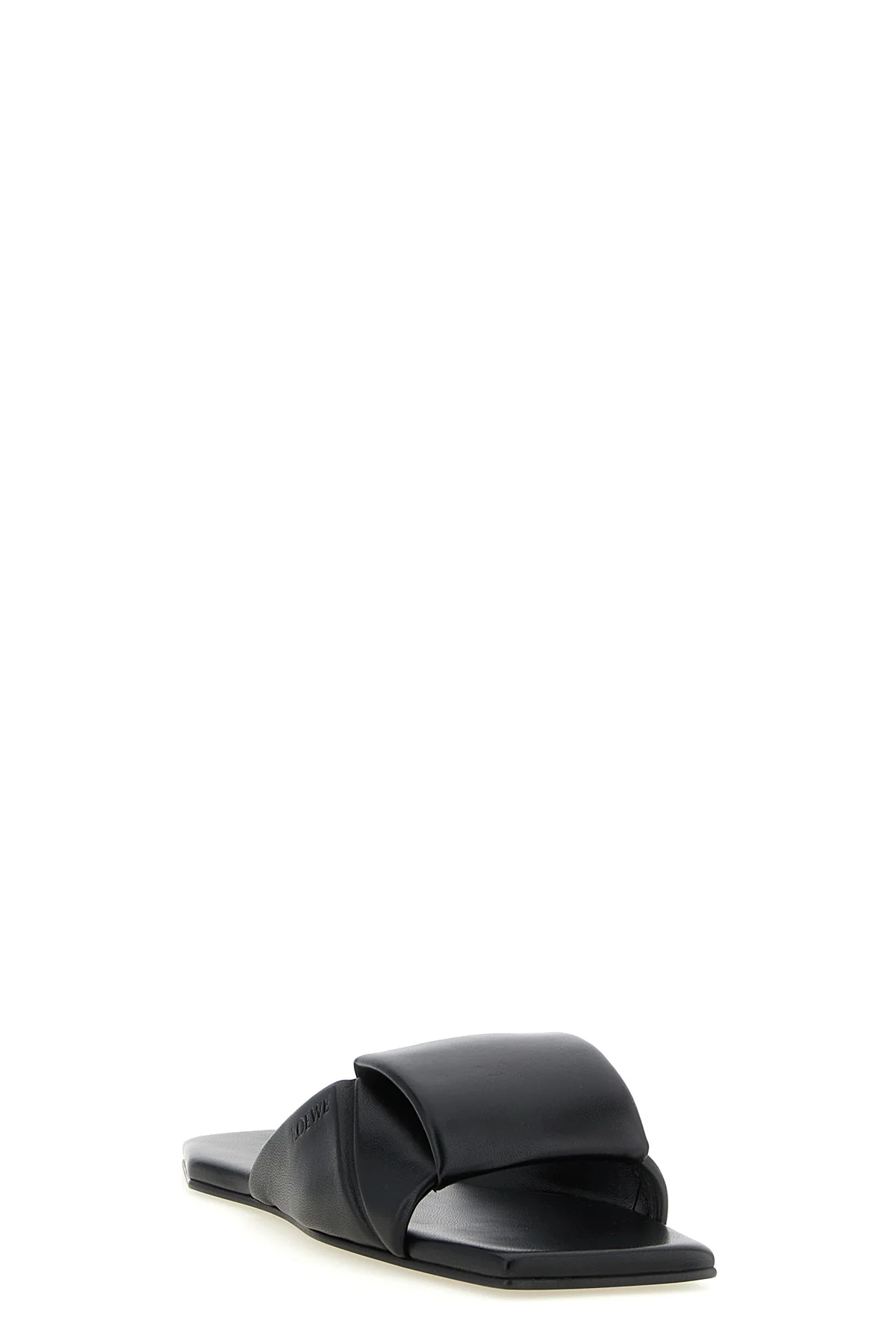 the slide sandal loewe origami features a seamless construction defined by its
