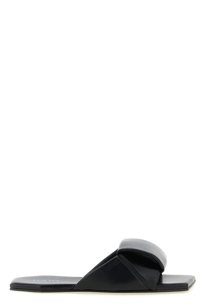the slide sandal loewe origami features a seamless construction defined by its