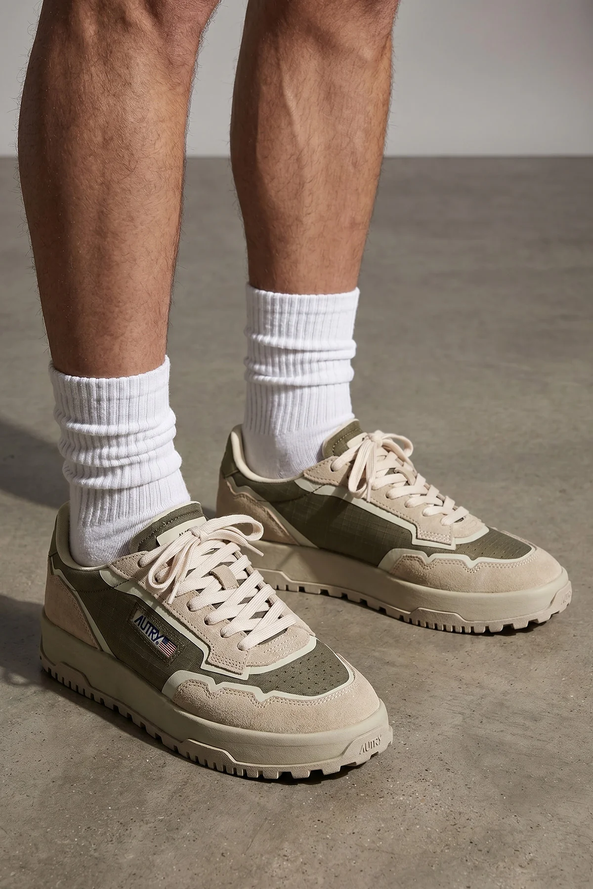 wildpace low sneakers in ripstop and suede cordura fabric