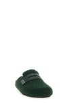 felt loafer mules in textured felt fabric