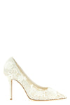 jimmy choo love pumps define a tapered silhouette through a rigorous paraded t