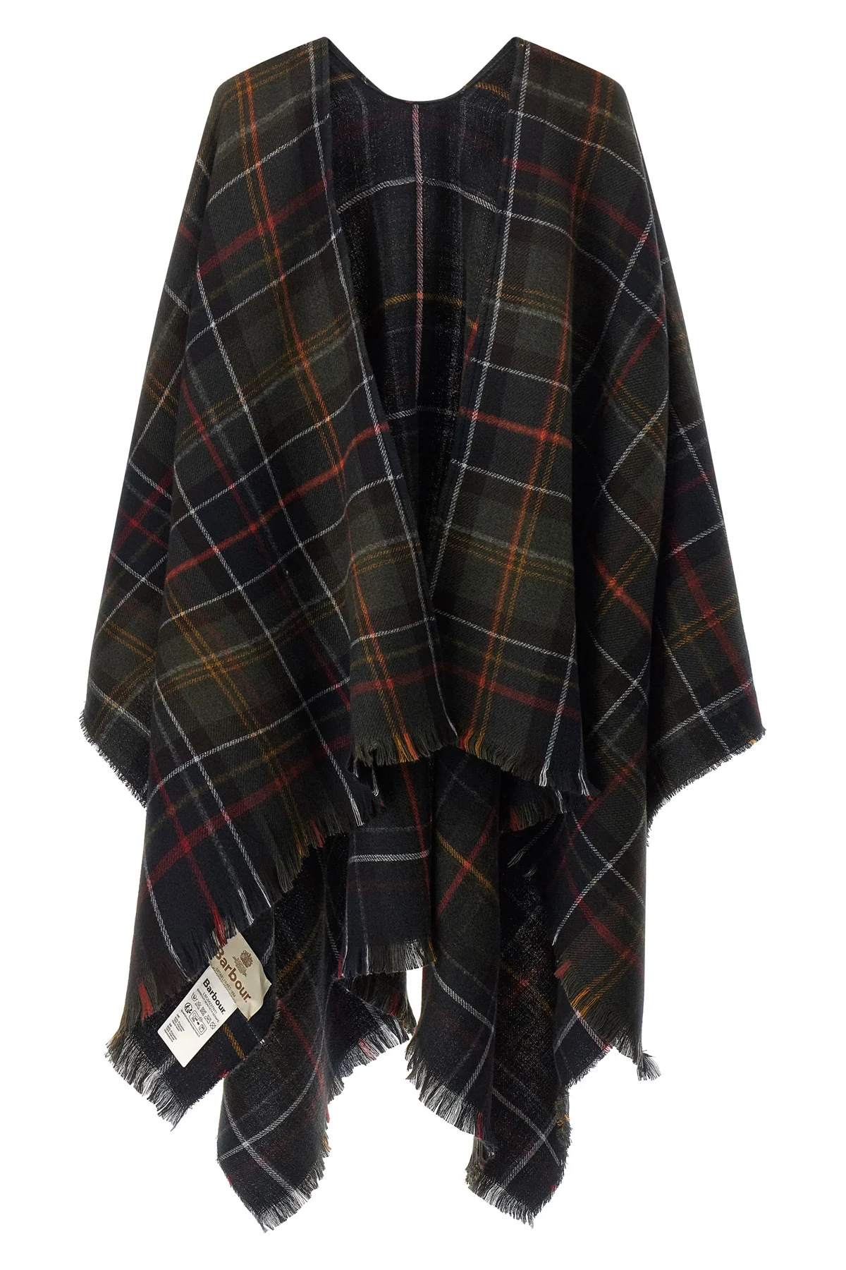 BARBOUR OS the barbour montieth serape cape redefines the concept of layering through an
