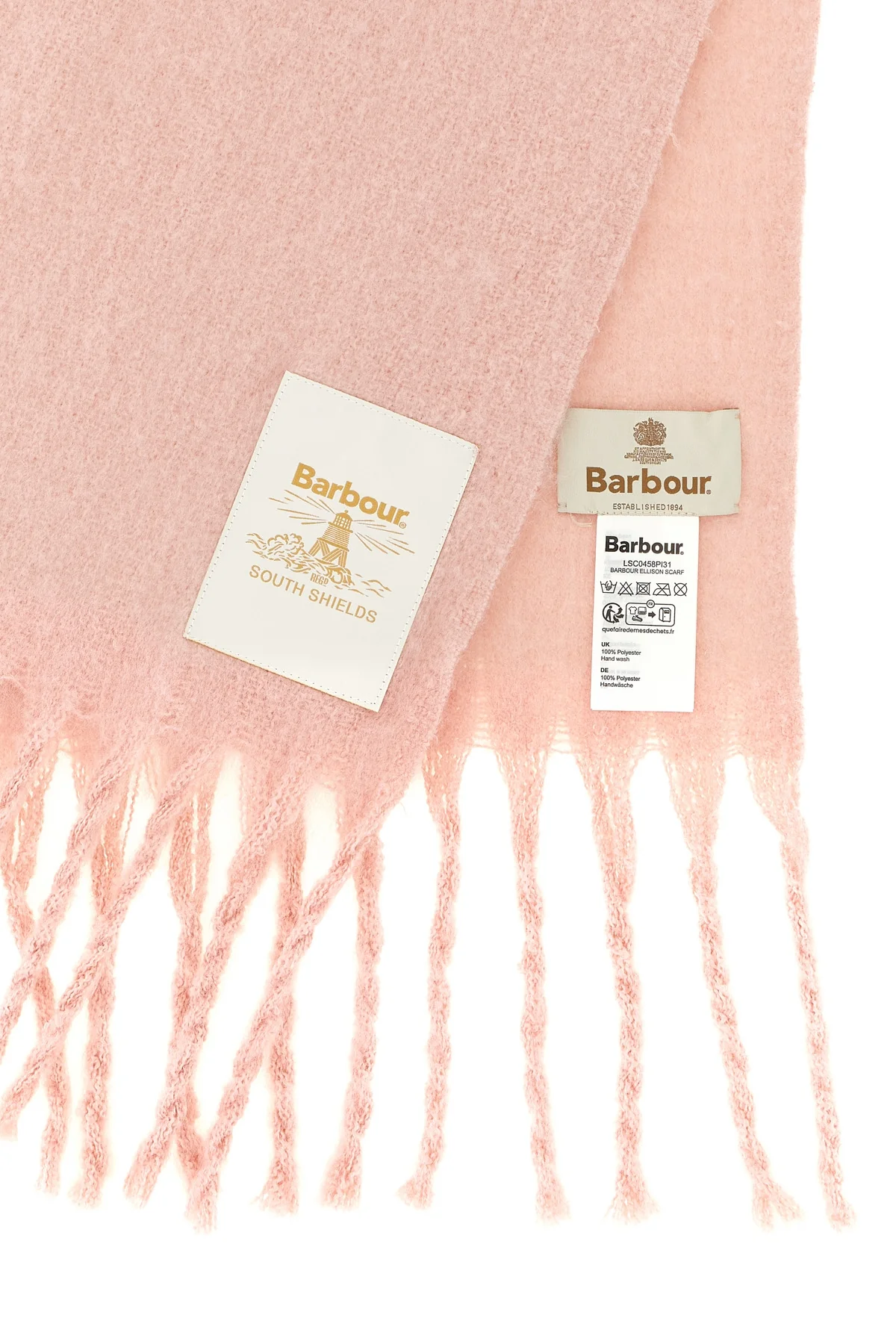 the barbour ellison scarf defines winter elegance through an enveloping silhou