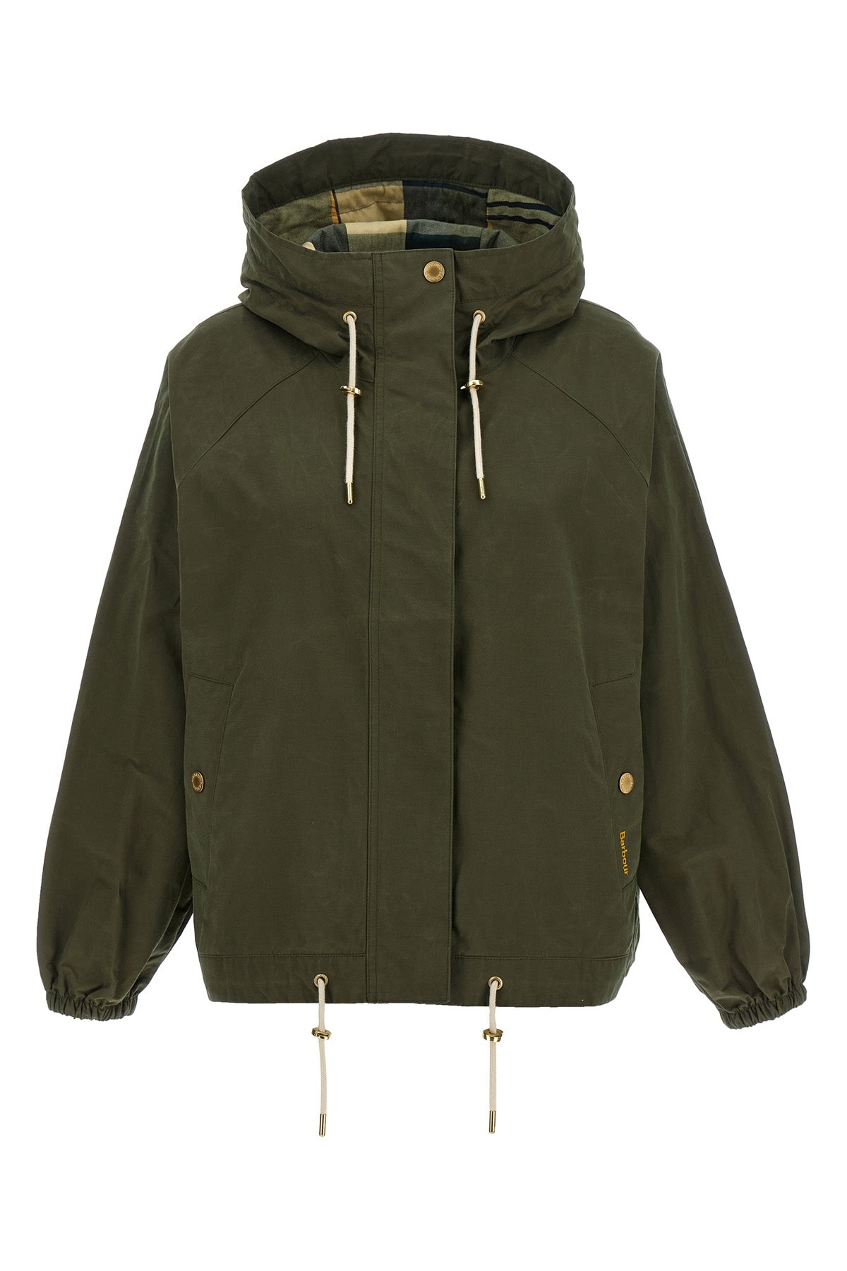 BARBOUR 10 hawkridge waterproof cotton blend rain jacket
