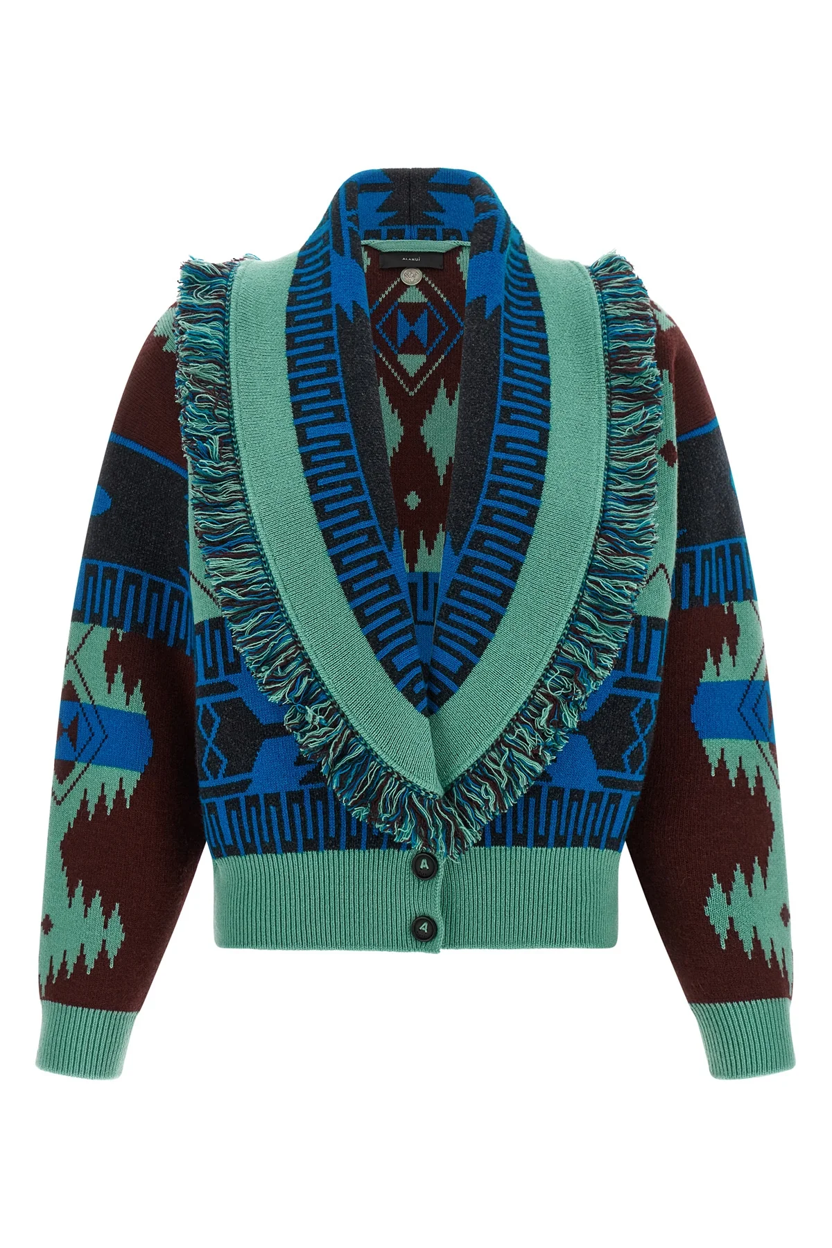 ALANUI S the alanui icon cardia bomber jacket redefines knitwear codes through a shorte
