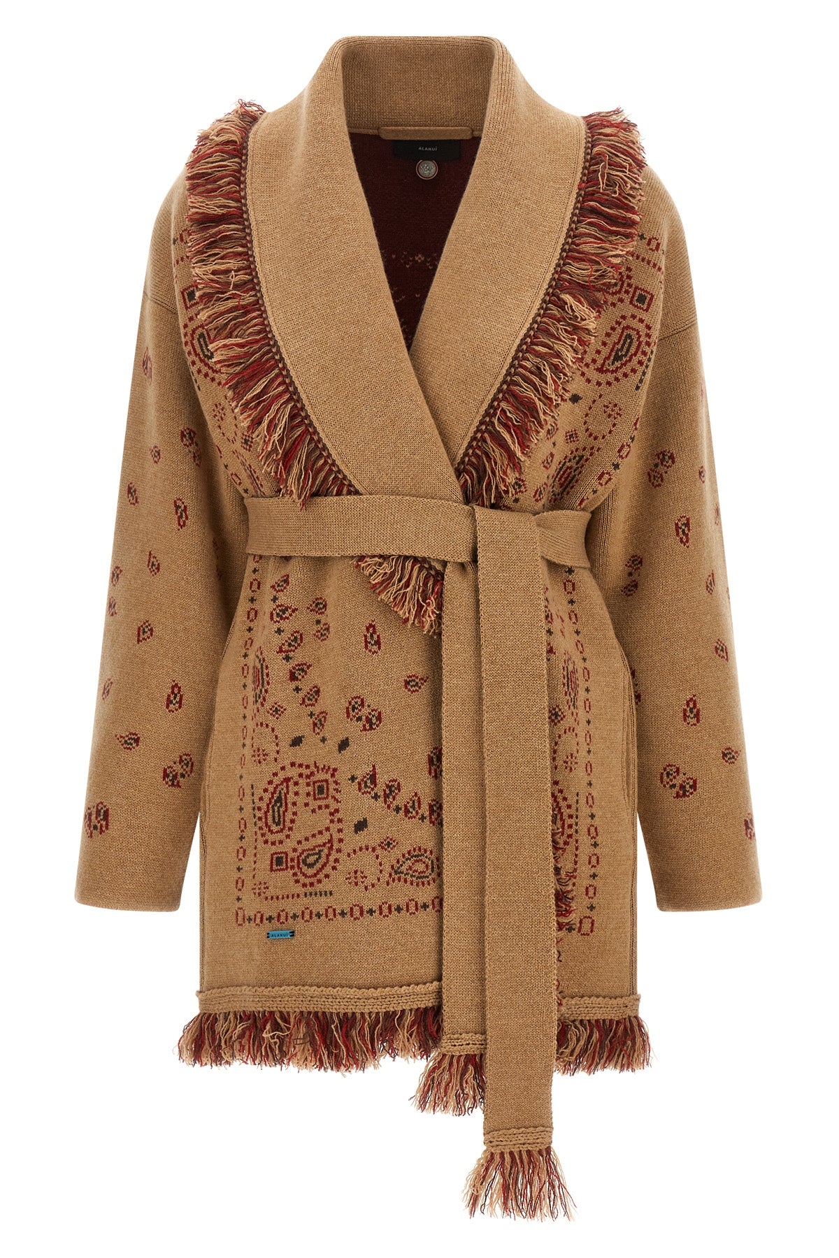 the alanui cardigan exemplifies a superior knitwear construction through its pur