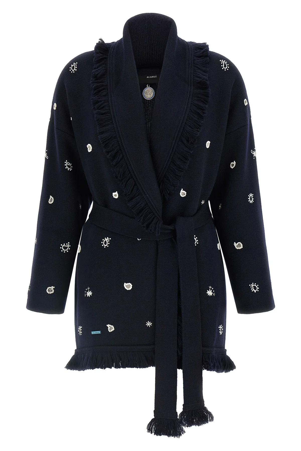 ALANUI S the alanui echoes of the bandana cardigan exemplifies a superior knitwear constr