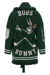 the alanui x looneytunes sporty bugs bunny & sylvester pure virgin wool cardig