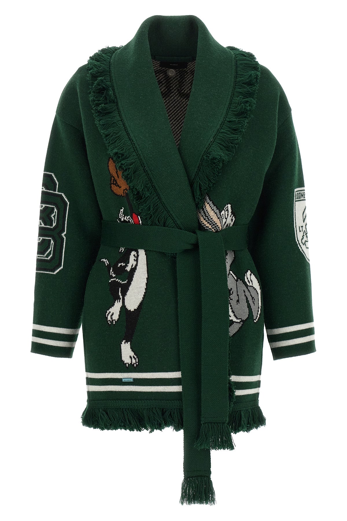 ALANUI S the alanui x looneytunes sporty bugs bunny amp; sylvester pure virgin wool cardig