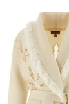 islands diary felted virgin wool cardigan embellished