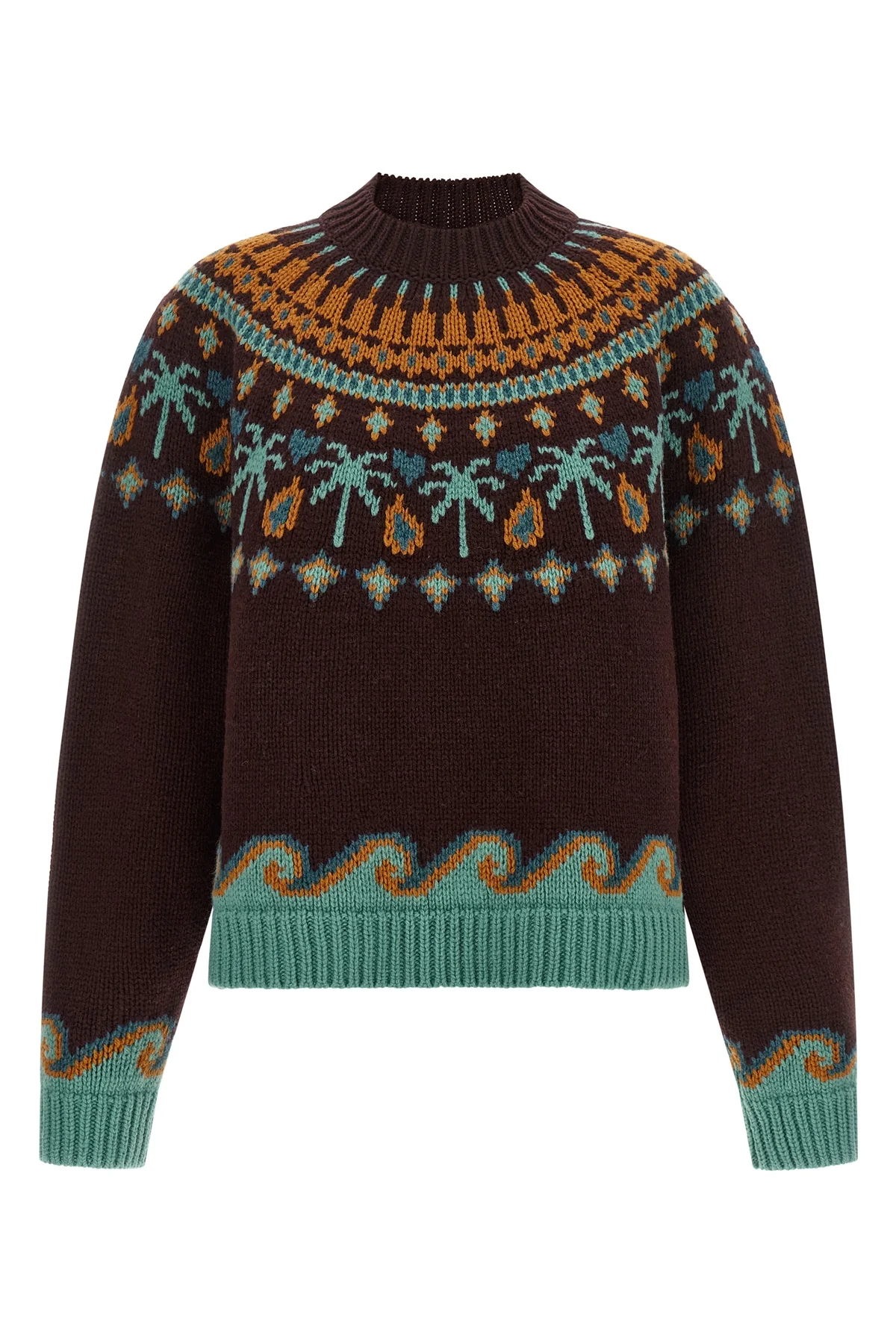 the alanui sweet winter knit redefines winter knitwear through a complex jacqu