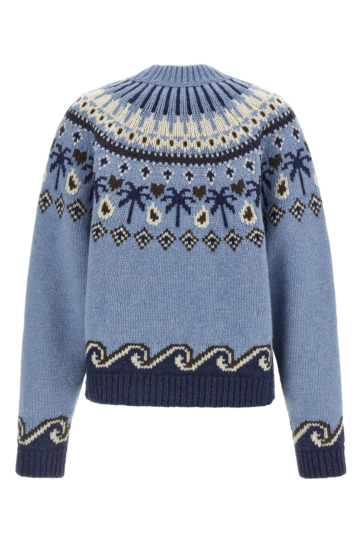 the alanui sweet winter sweater reinterprets traditional knitwear through meti