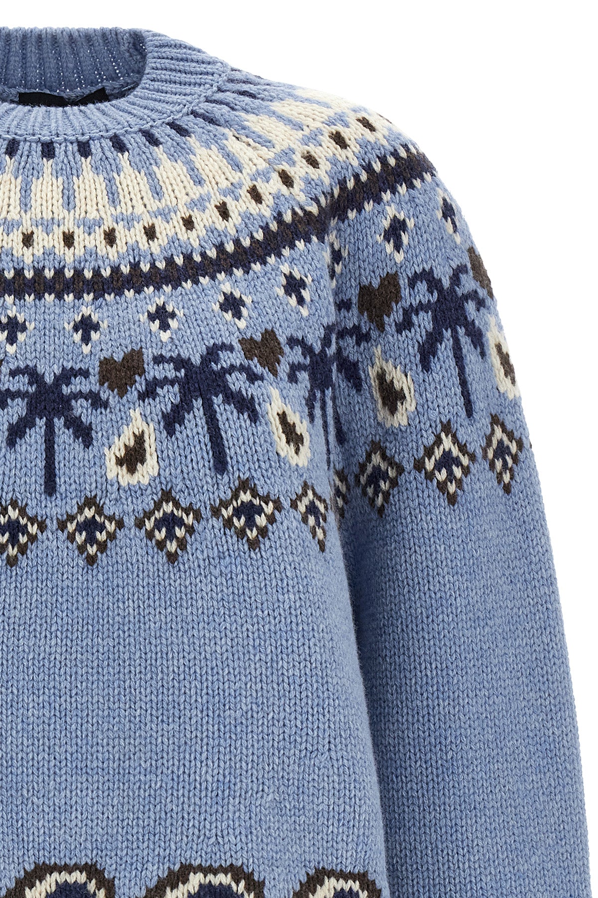 the alanui sweet winter sweater reinterprets traditional knitwear through meti