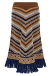 the alanui sweet winter longuette skirt redefines luxury knitwear through a co