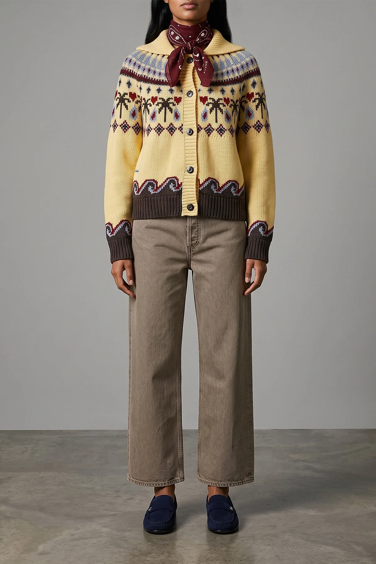 the alanui sweet winter cardigan in pure virgin wool embodies the excellence o