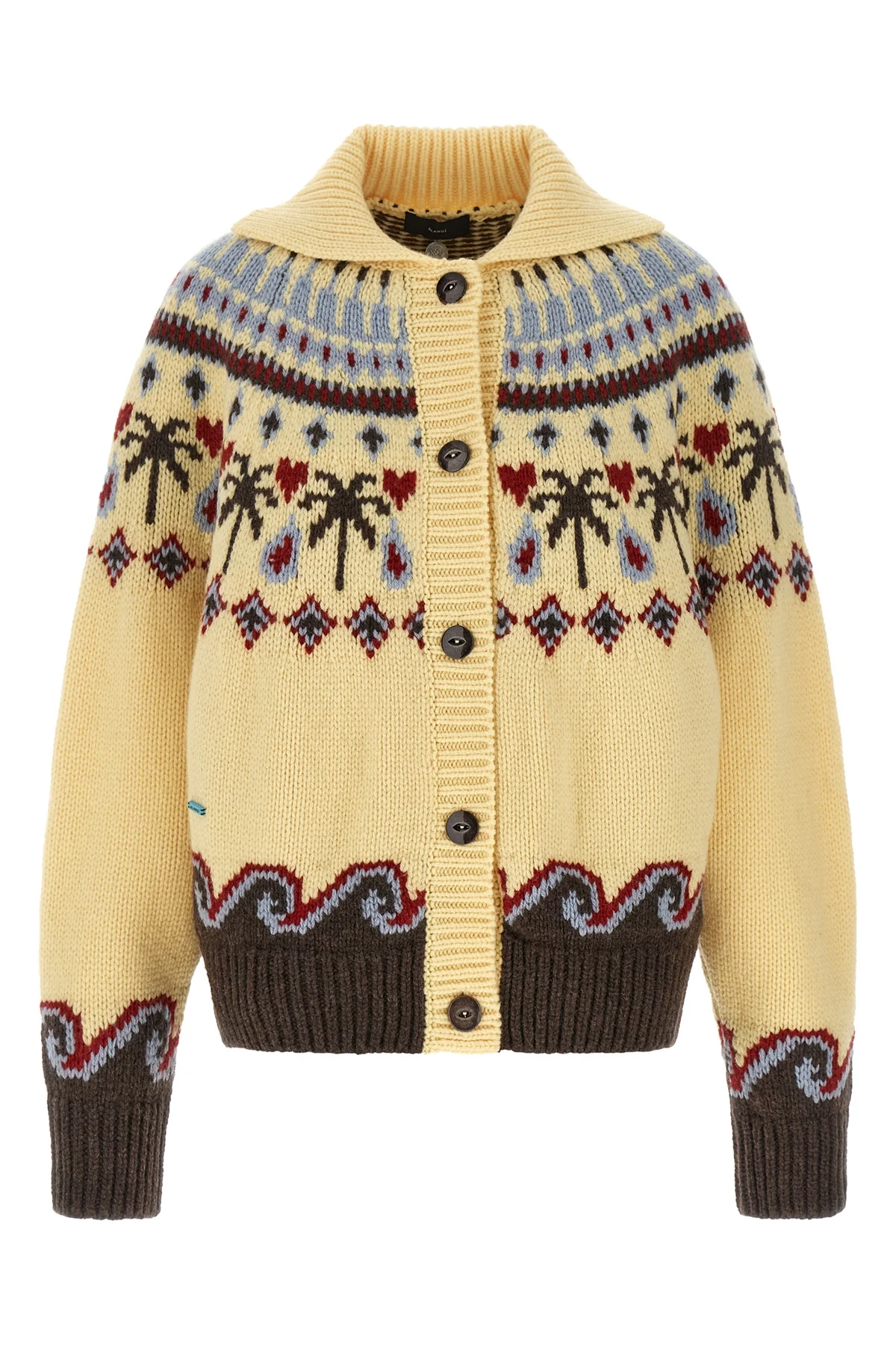 the alanui sweet winter cardigan in pure virgin wool embodies the excellence o