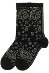 alanui bandana socks define the aesthetics of the brand through meticulous jac