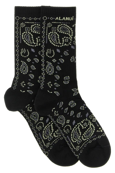 alanui bandana socks define the aesthetics of the brand through meticulous jac