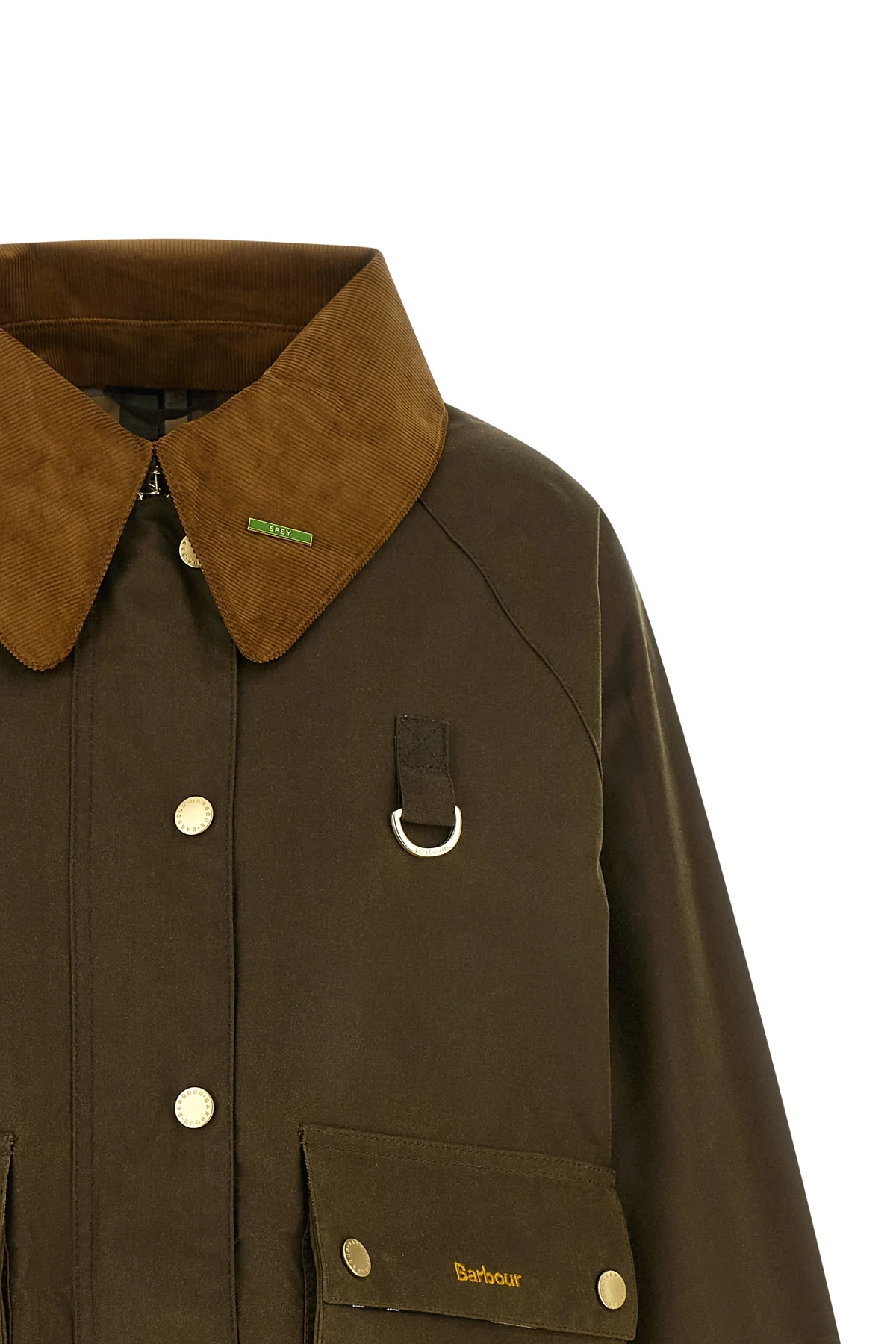 barbour modern spey jacket stands out for its sartorial construction in waxed