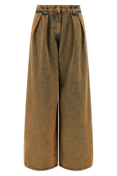 den wideleg cotton denim jeans