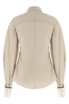 the brunello cucinelli shirt in beige stretch cotton poplin redefines the codes