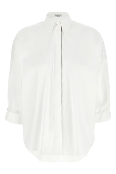 stretch cotton poplin shirt