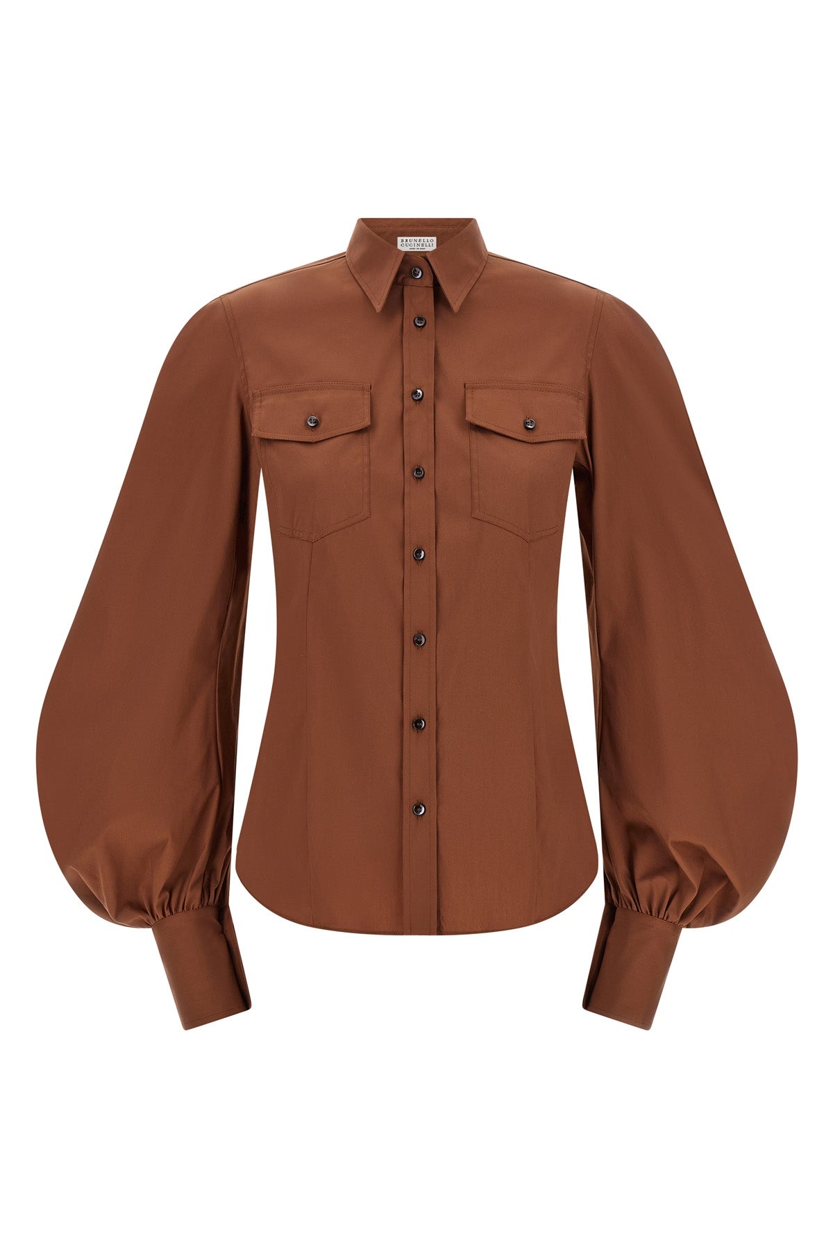 stretch cotton poplin shirt