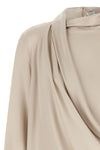 the brunello cucinelli blouse in fine stretch silk redefines everyday elegance t