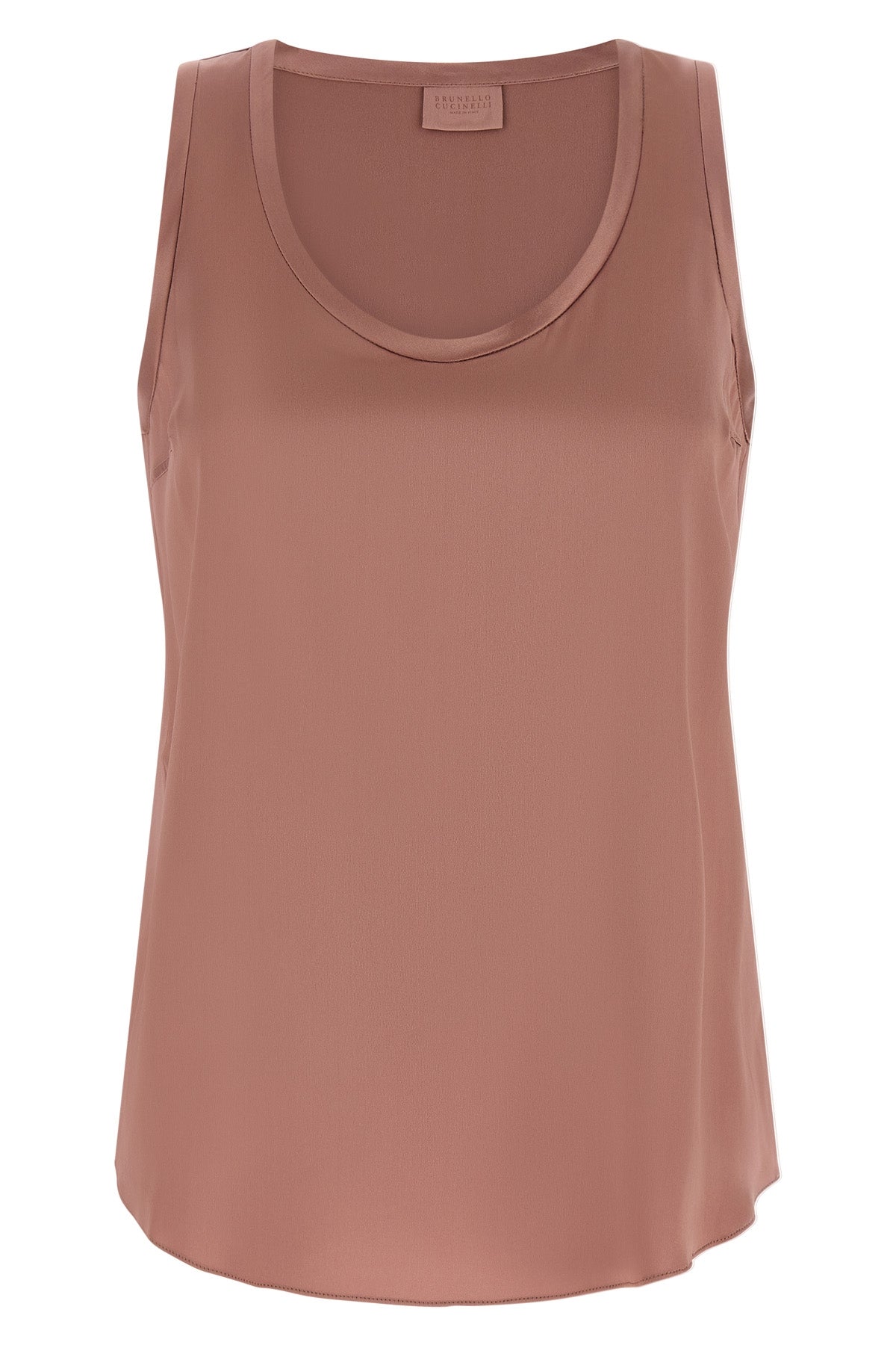 BRUNELLO CUCINELLI L stretch silk satin top