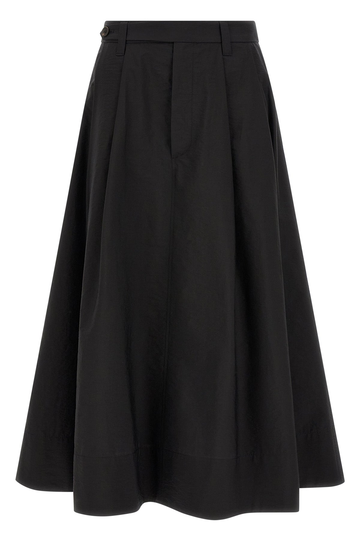 BRUNELLO CUCINELLI 40 sartorial midi skirt in techno cotton poplin