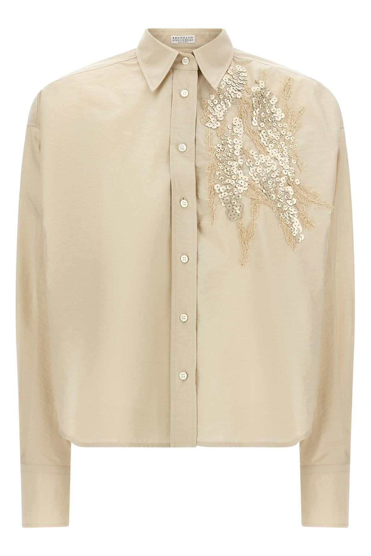 BRUNELLO CUCINELLI L techno cotton poplin shirt