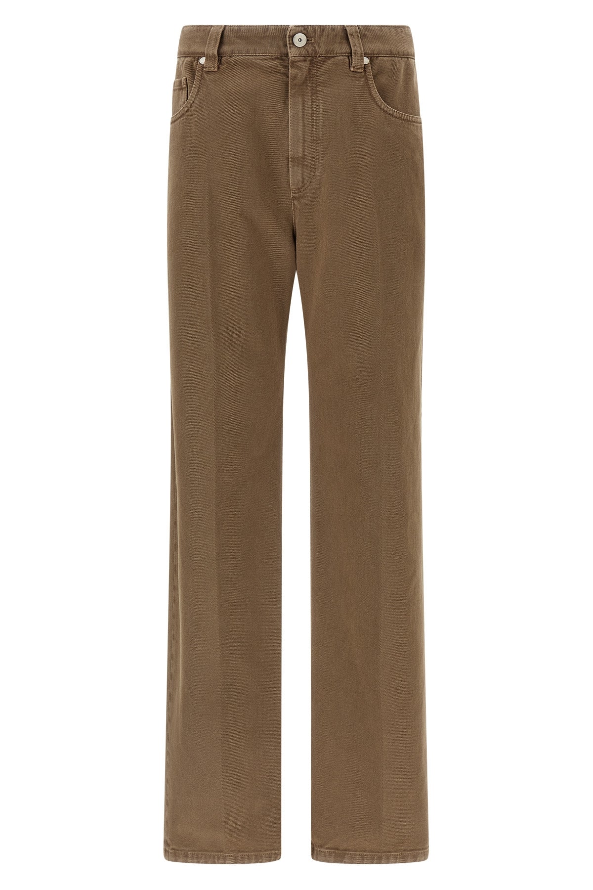BRUNELLO CUCINELLI 36 garment-dyed denim trousers