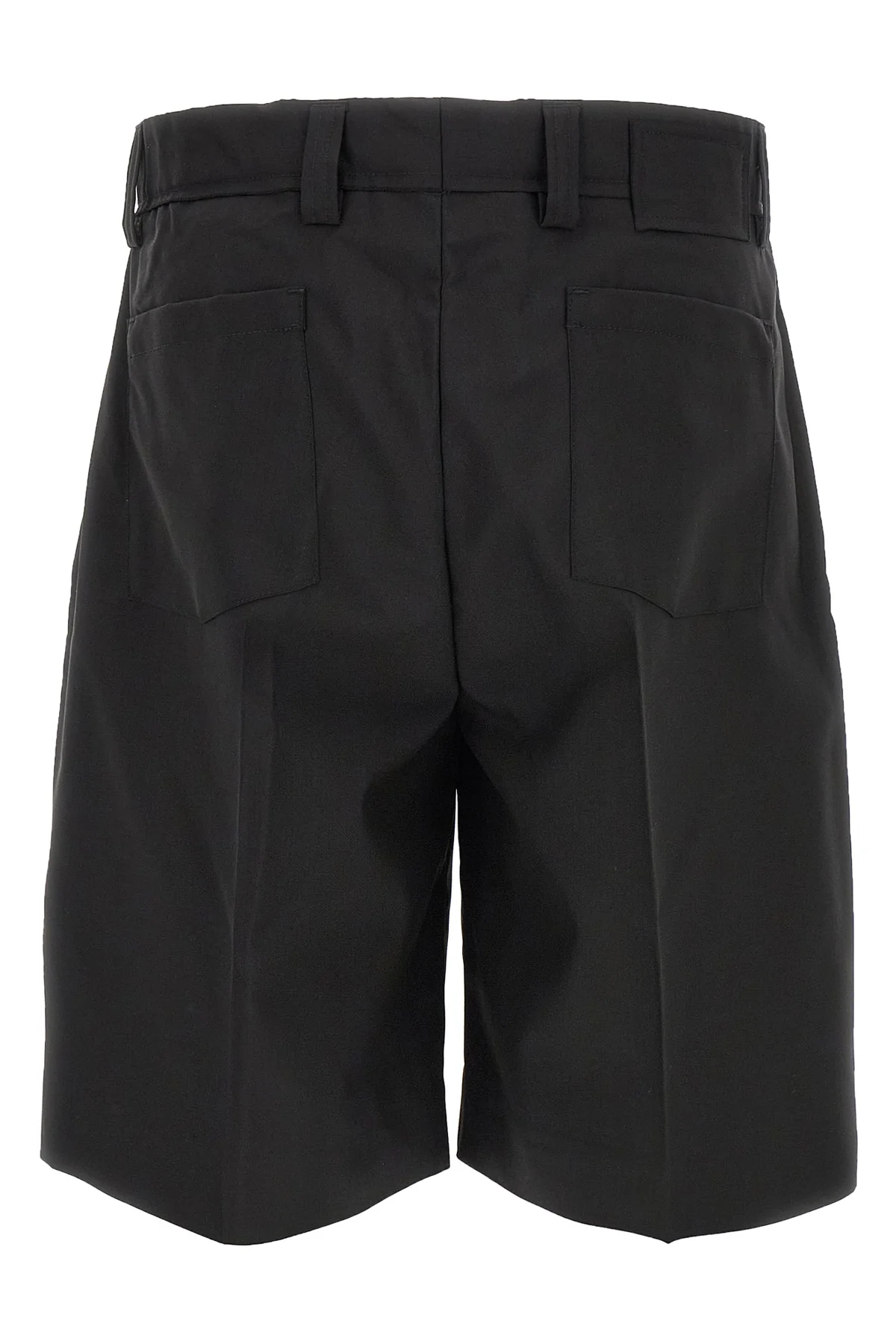 classic dry italian tropical wool bermuda shorts