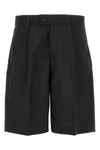 classic dry italian tropical wool bermuda shorts