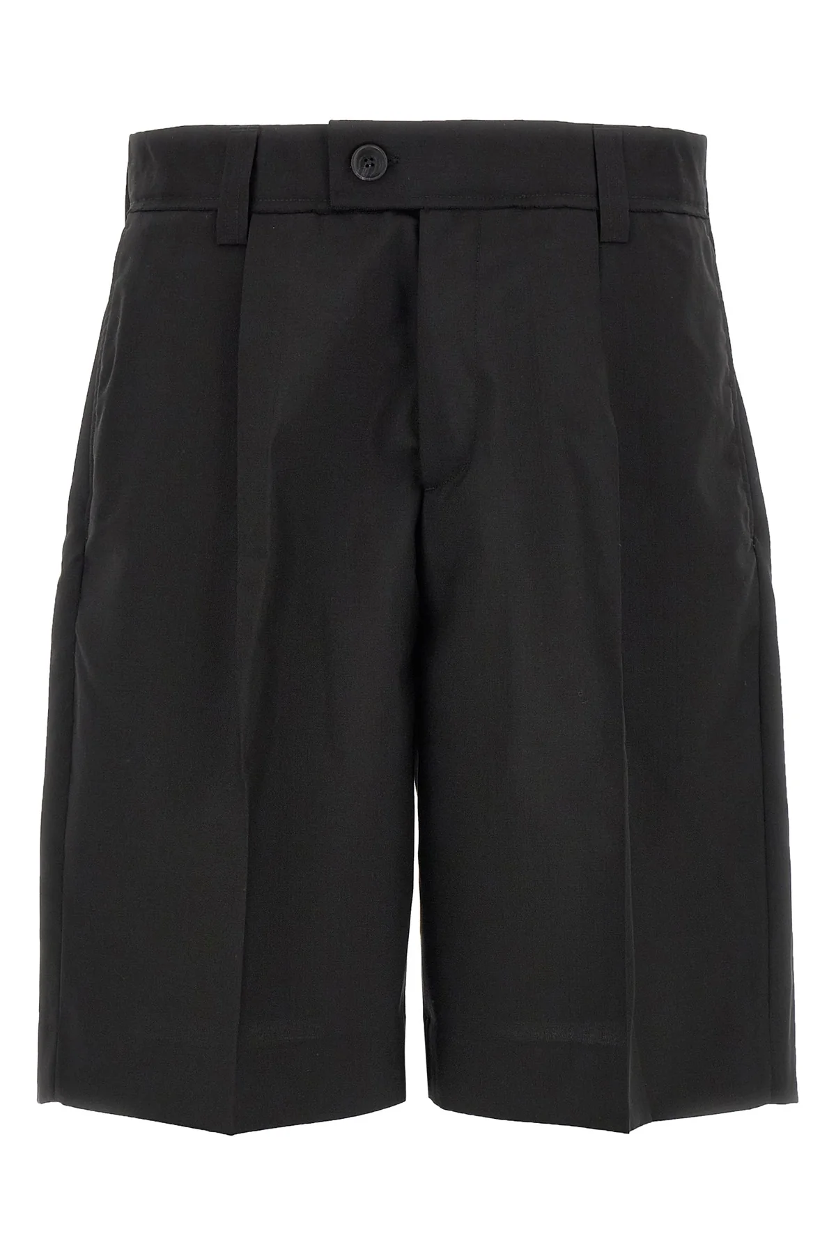 classic dry italian tropical wool bermuda shorts
